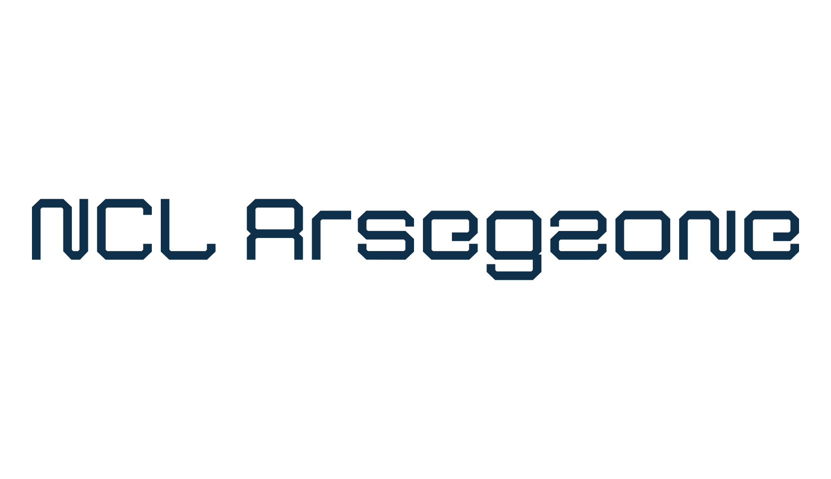 NCL Arsegzone, sci-fi font preview