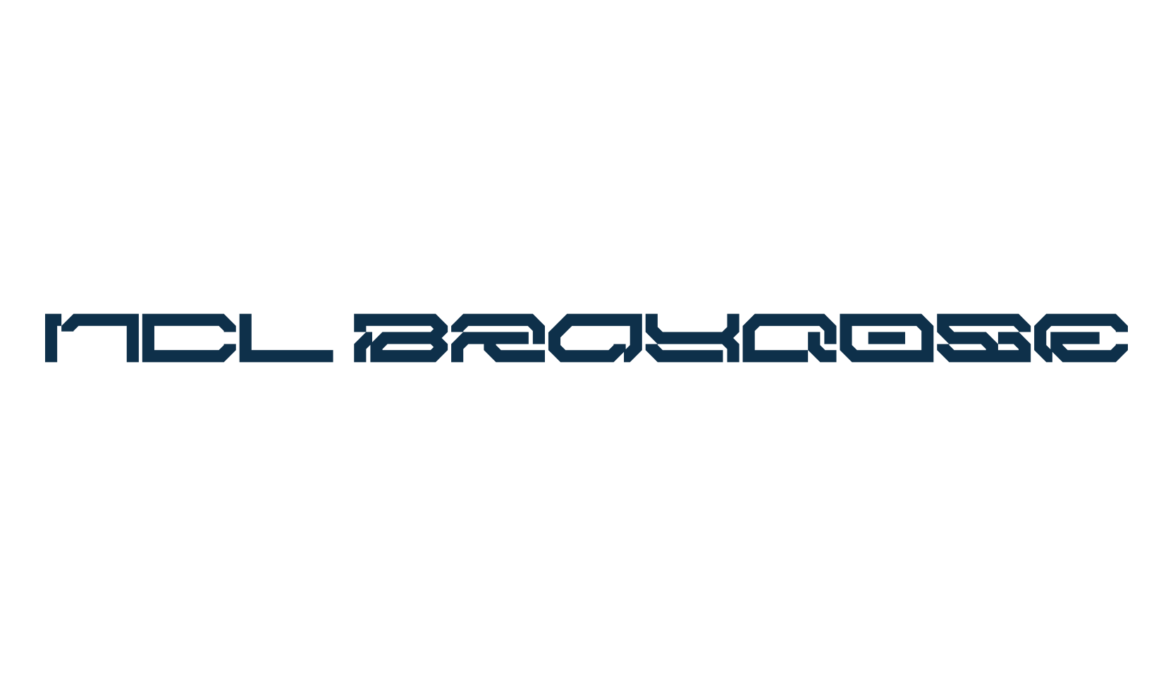 NCL Brayqose, sci-fi font preview