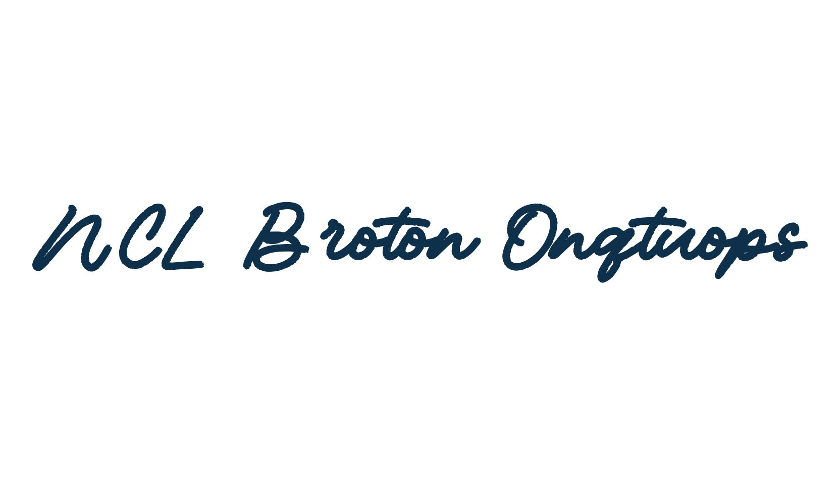NCL Broton Onqtuops, script handwritten fancy decorative calligraphy font preview