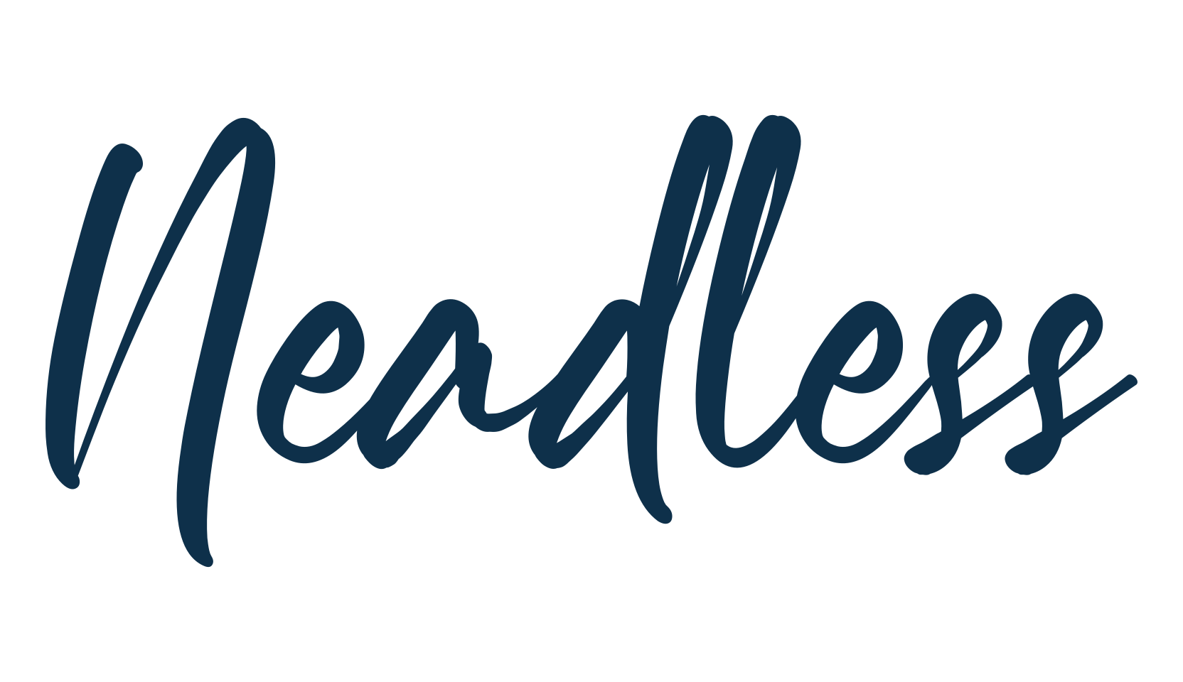 Neadless, brush font preview