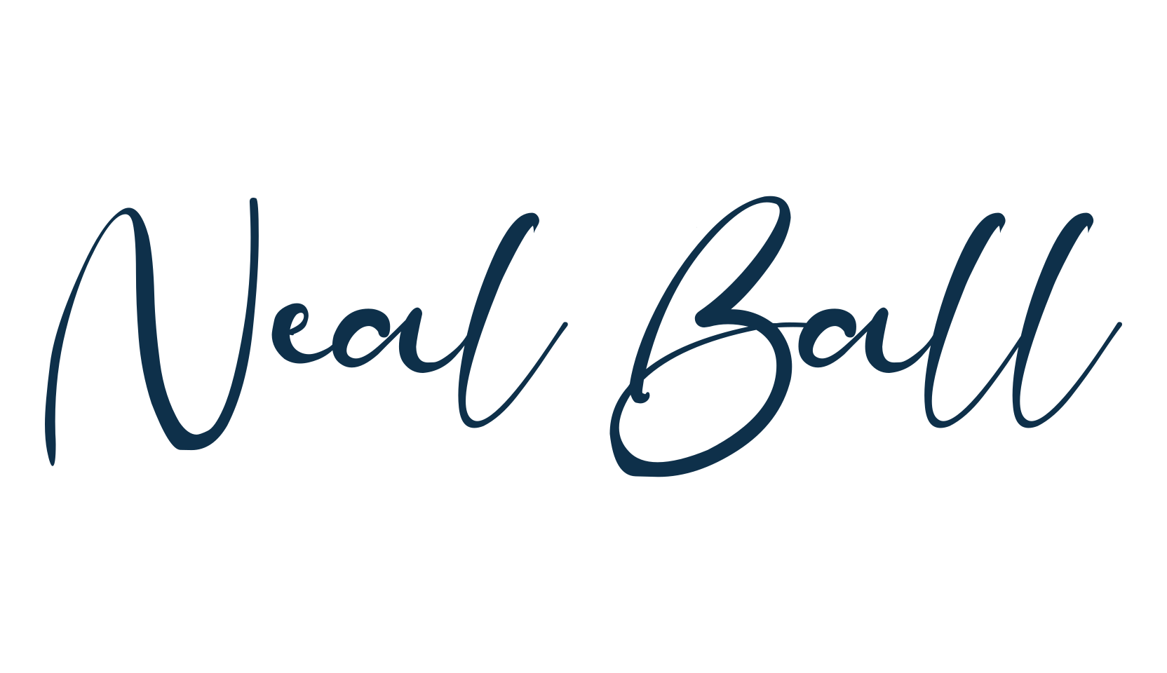 Neal Ball, script handwritten fancy decorative calligraphy font preview
