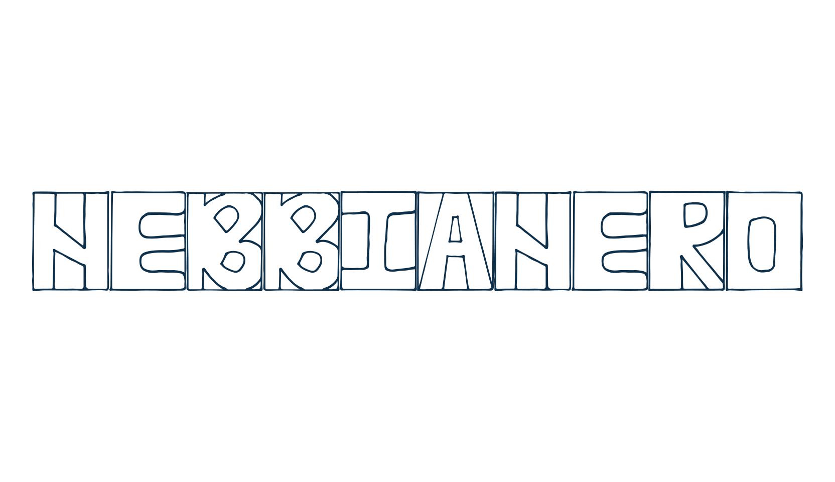 Nebbianero, fancy decorative font preview
