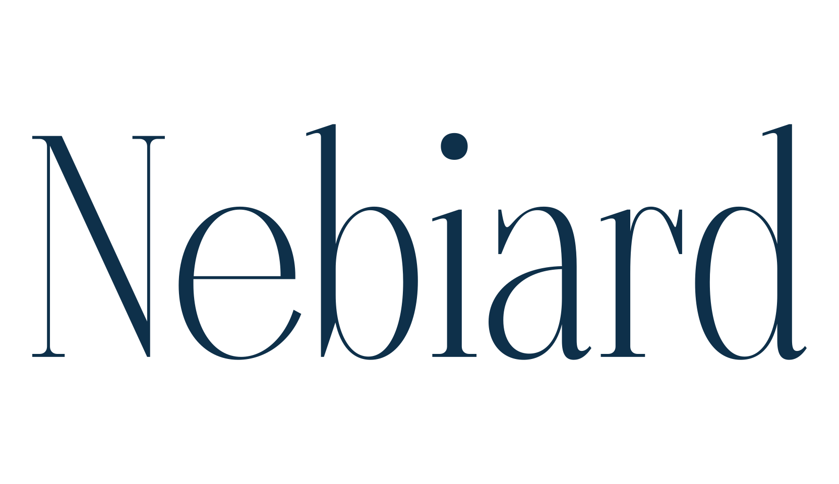 Nebiard, basic serif font preview