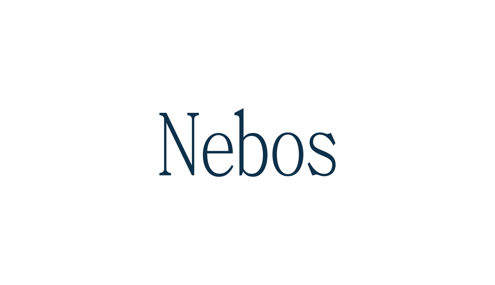 Nebos, basic serif font preview