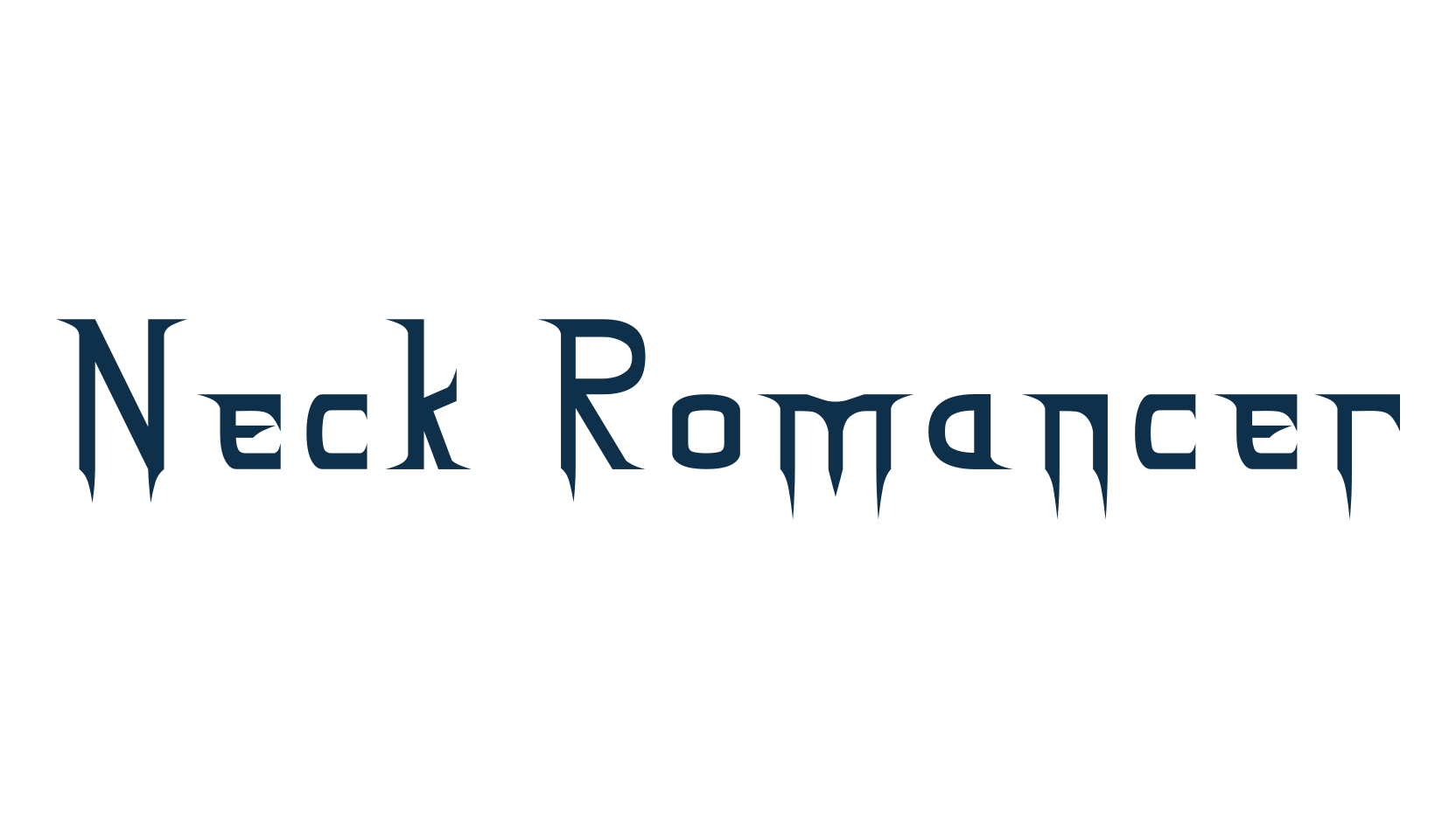 Neck Romancer, halloween font preview