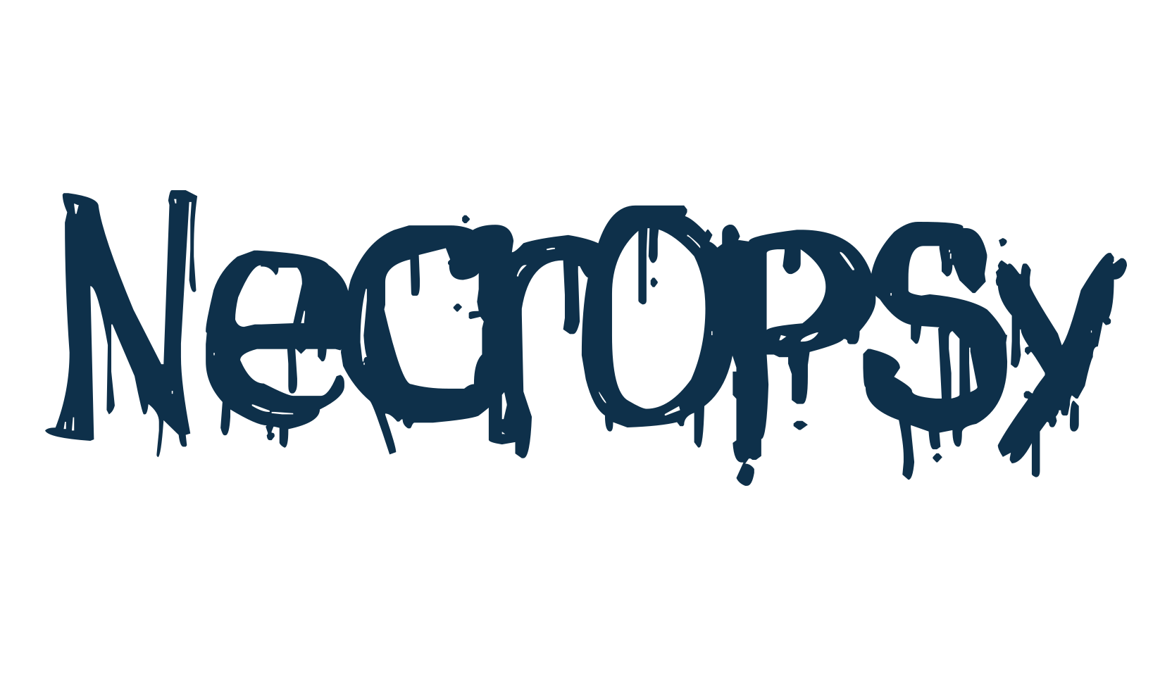 Necropsy, halloween font preview