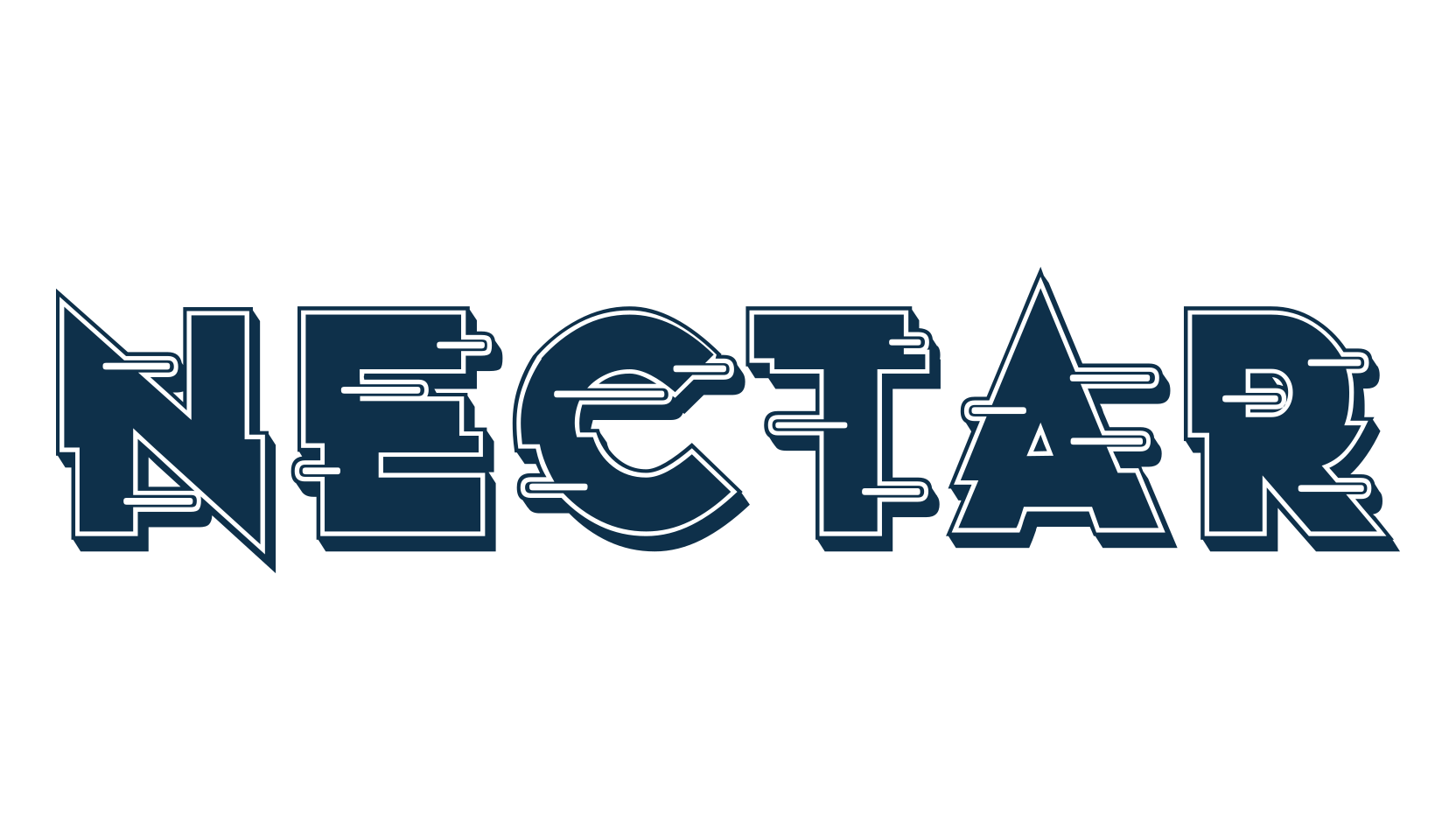 Nectar, fancy distorted decorative font preview