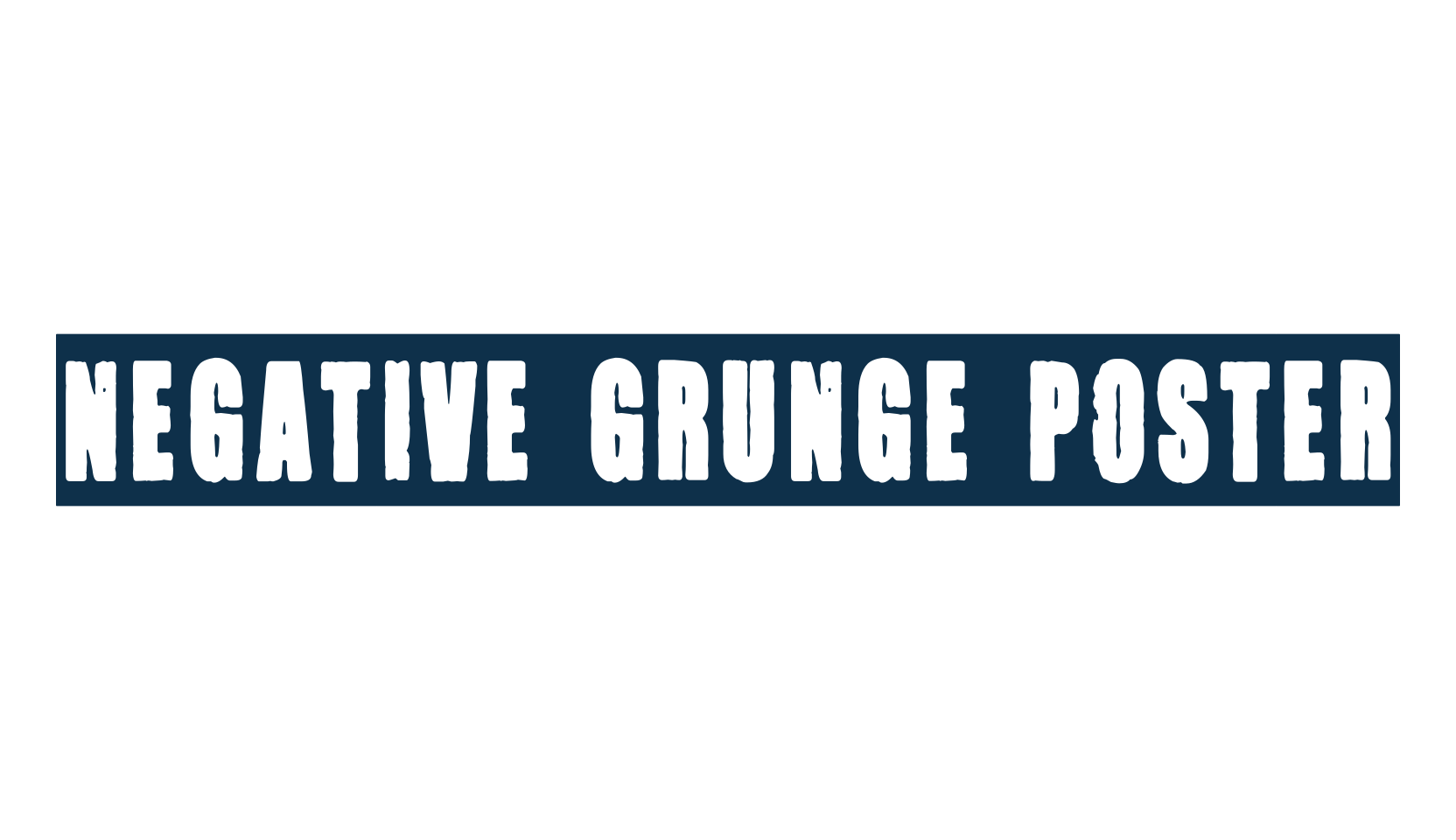 Negative Grunge Poster, fancy eroded decorative font preview