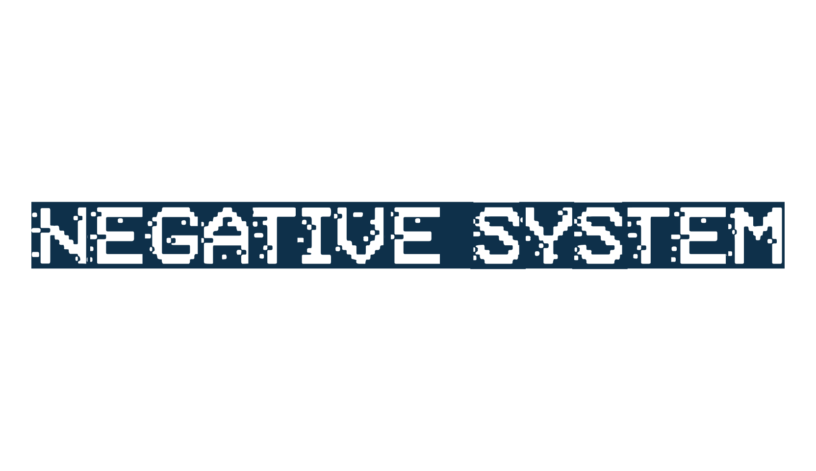 Negative System, lcd font preview