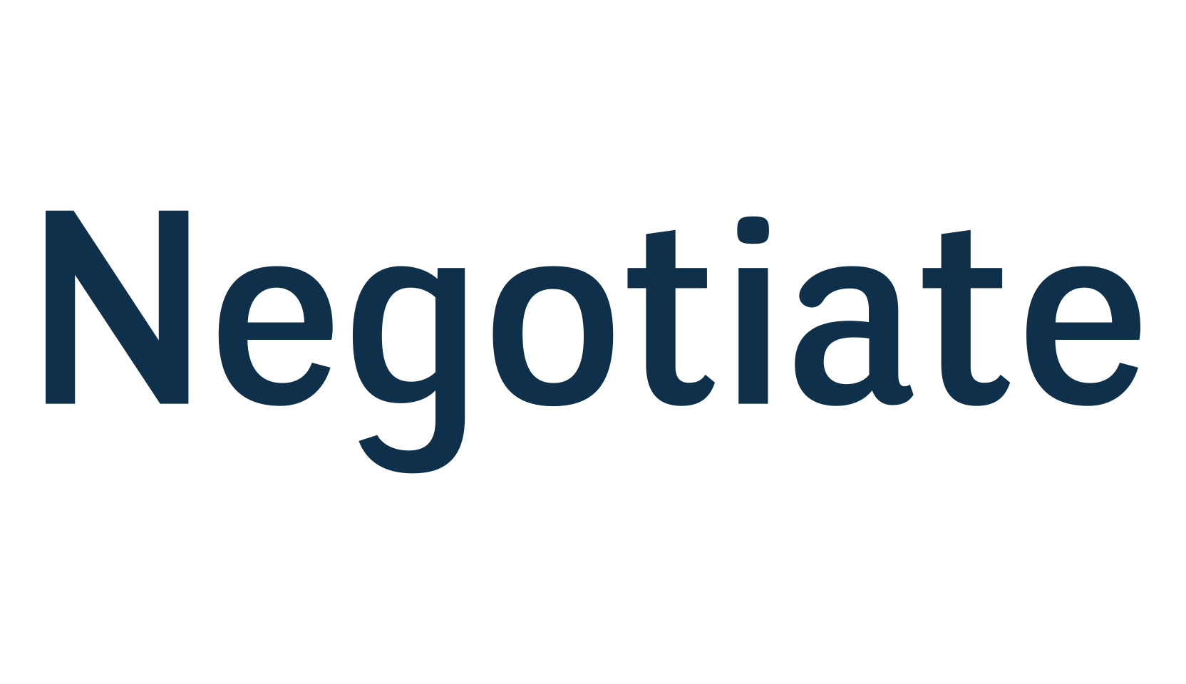 Negotiate, basic sans serif font preview