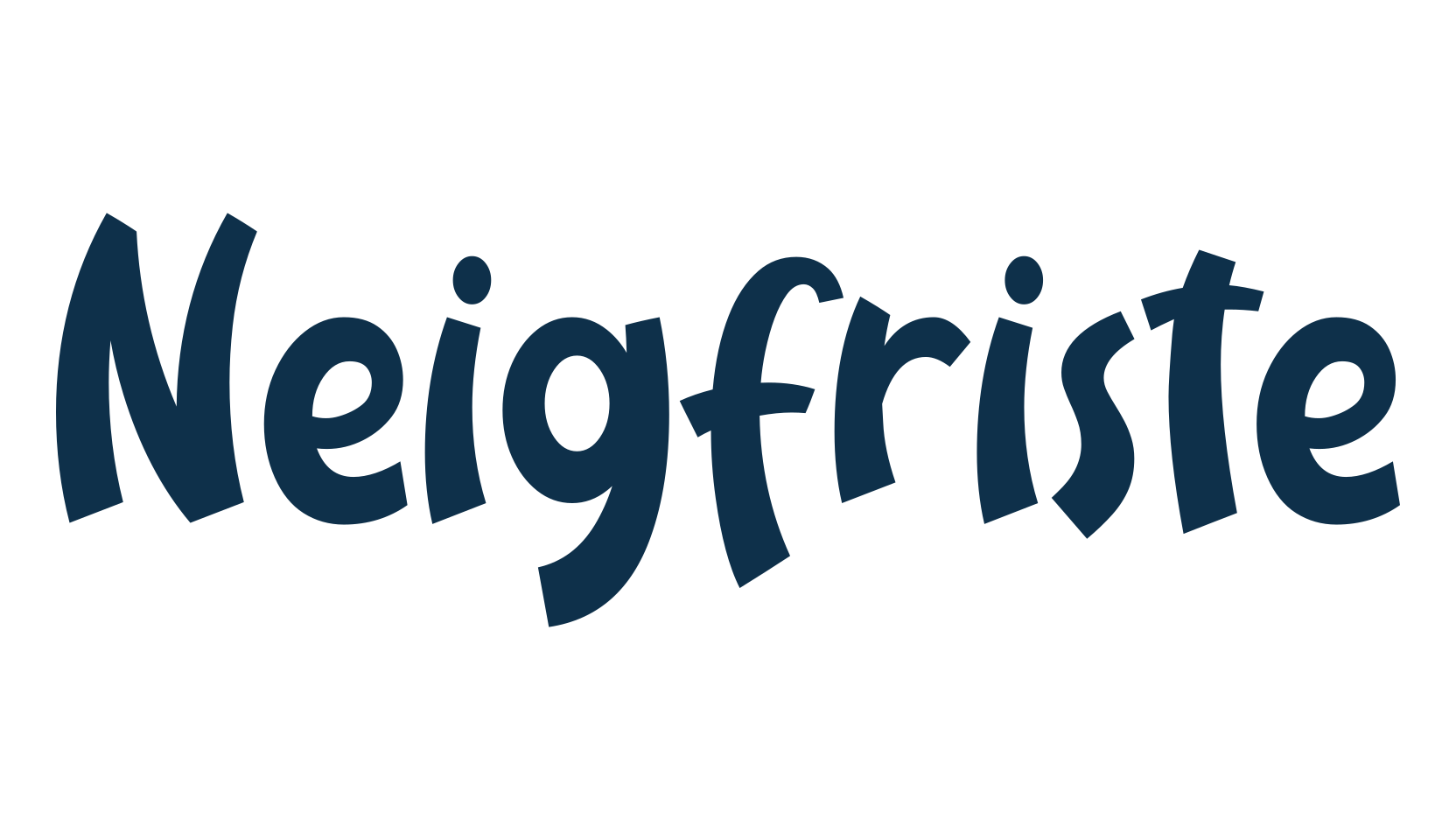 Neigfriste, fancy groovy decorative font preview