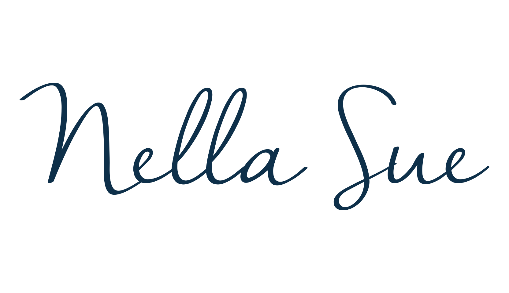 Nella Sue, handwriting font preview