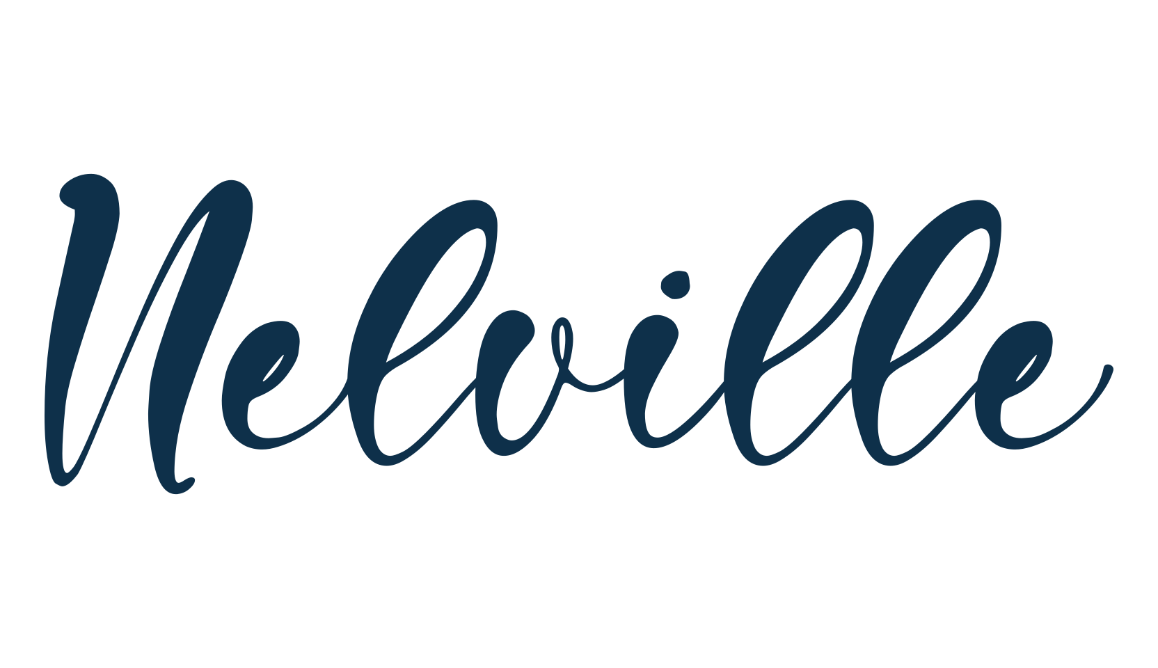 Nelville, calligraphy font preview