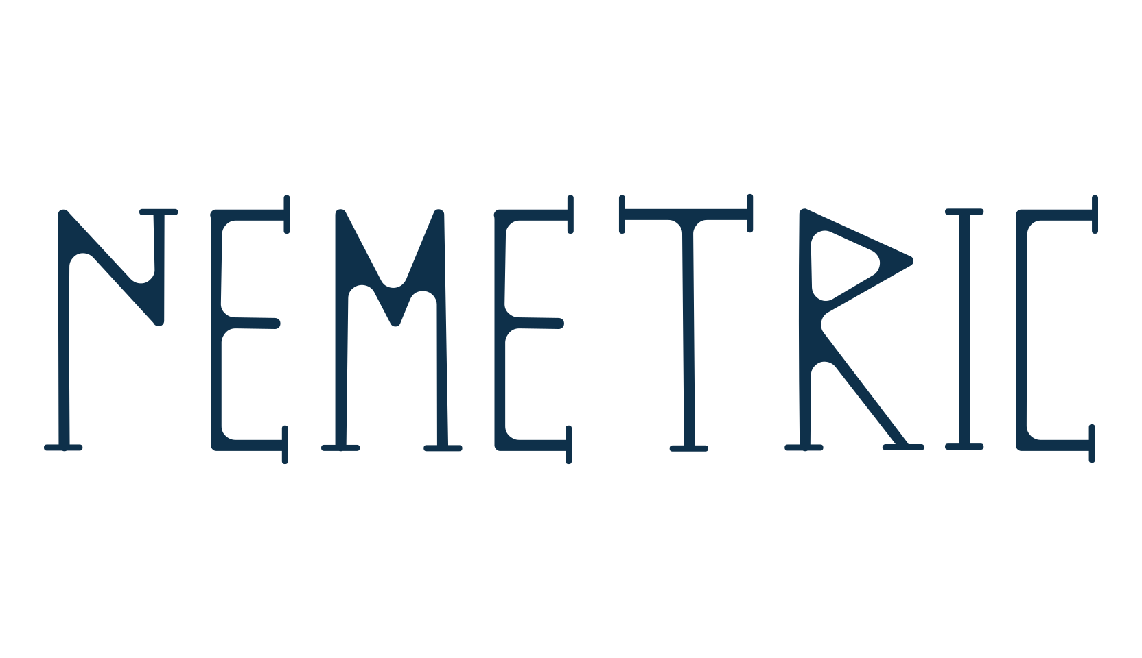 Nemetric, fancy various decorative font preview