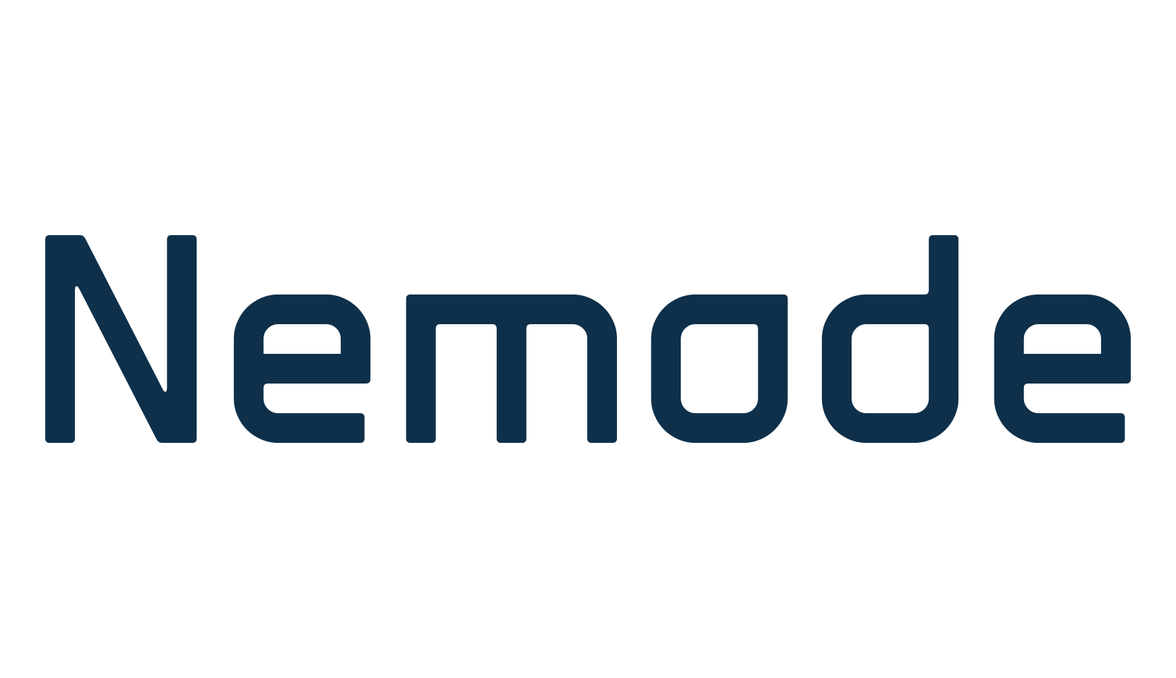 Nemode, techno sci-fi font preview