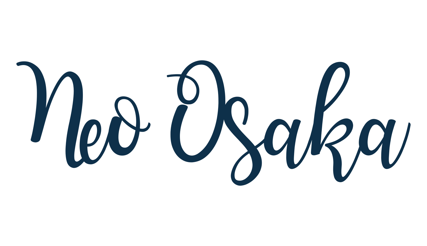 Neo Osaka, calligraphy font preview