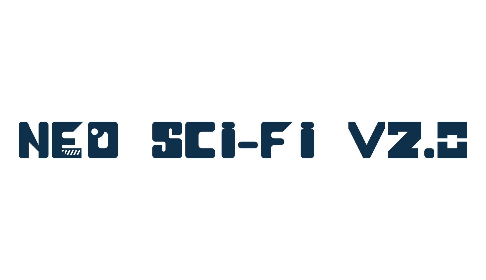 Neo Sci-Fi v2.0, techno sci-fi font preview