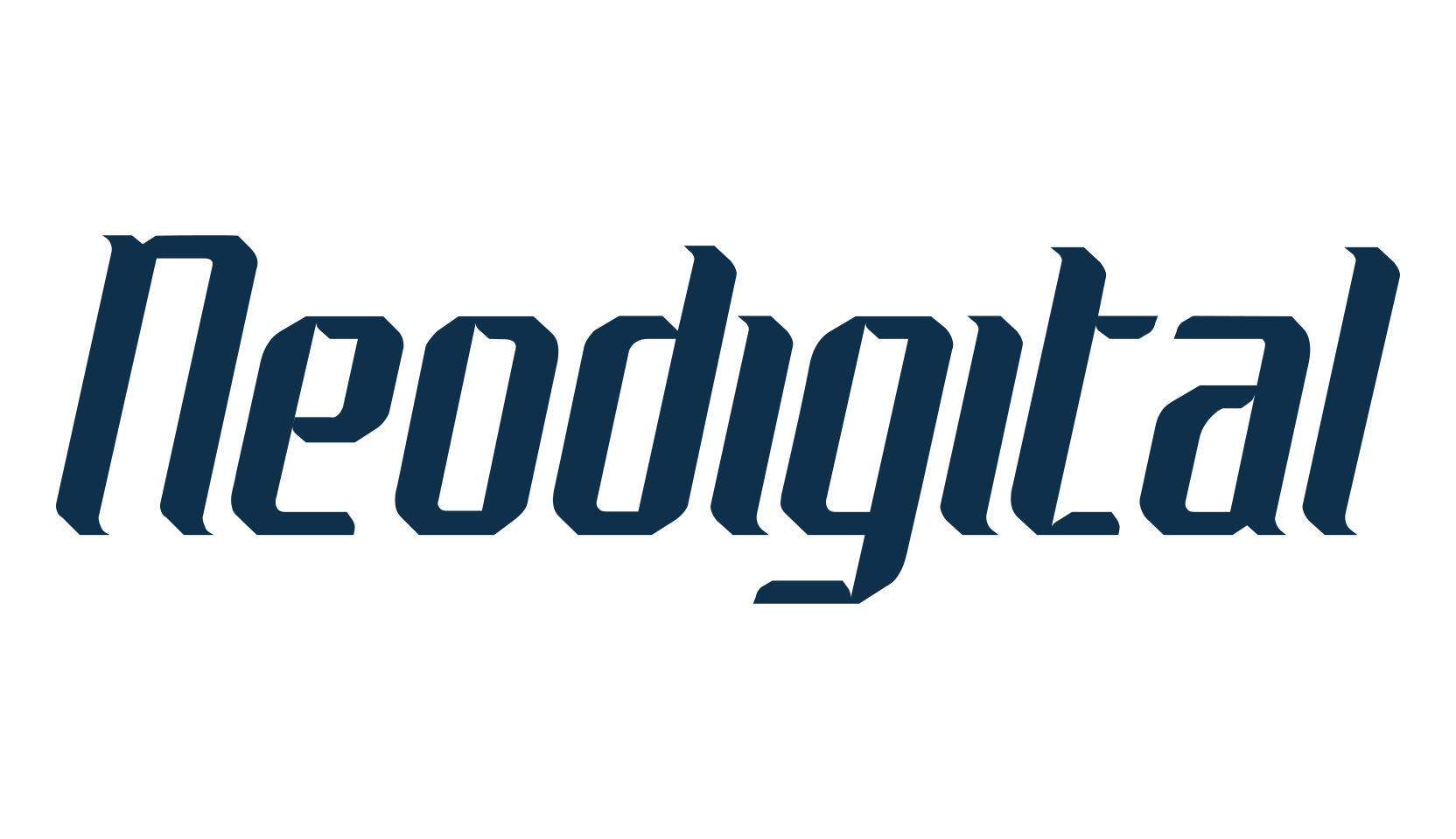 Neodigital, sci-fi font preview
