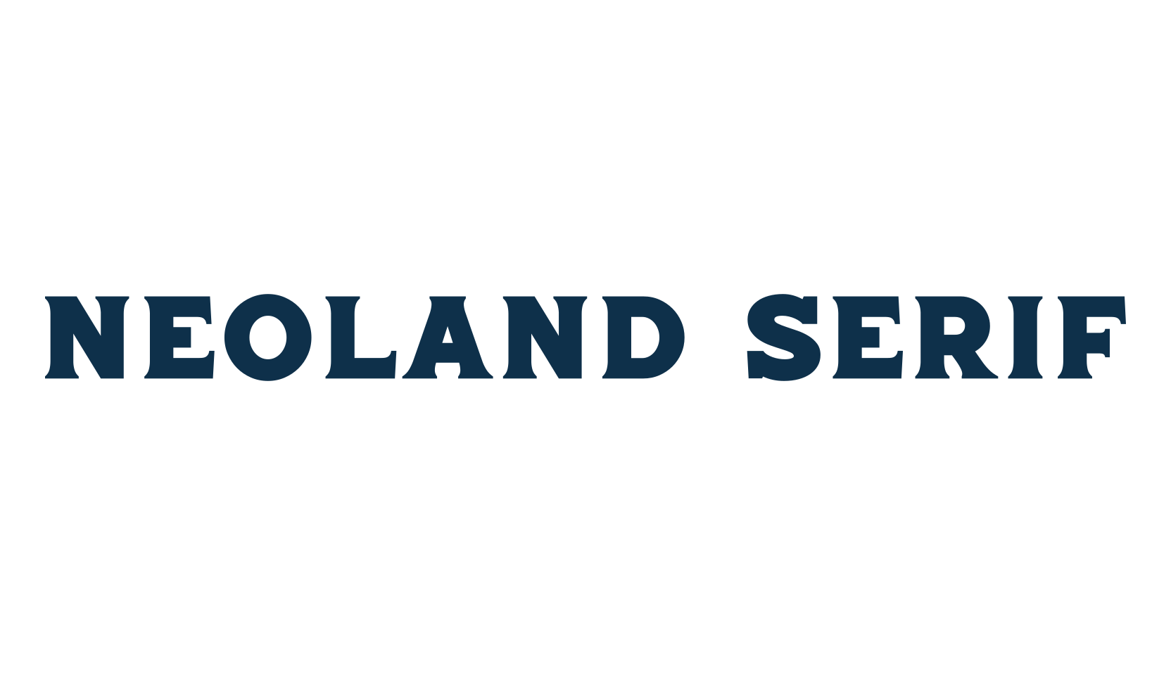 Neoland Serif, retro font preview