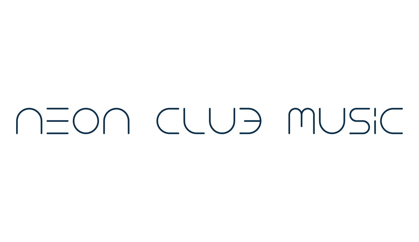 Neon Club Music, various font preview