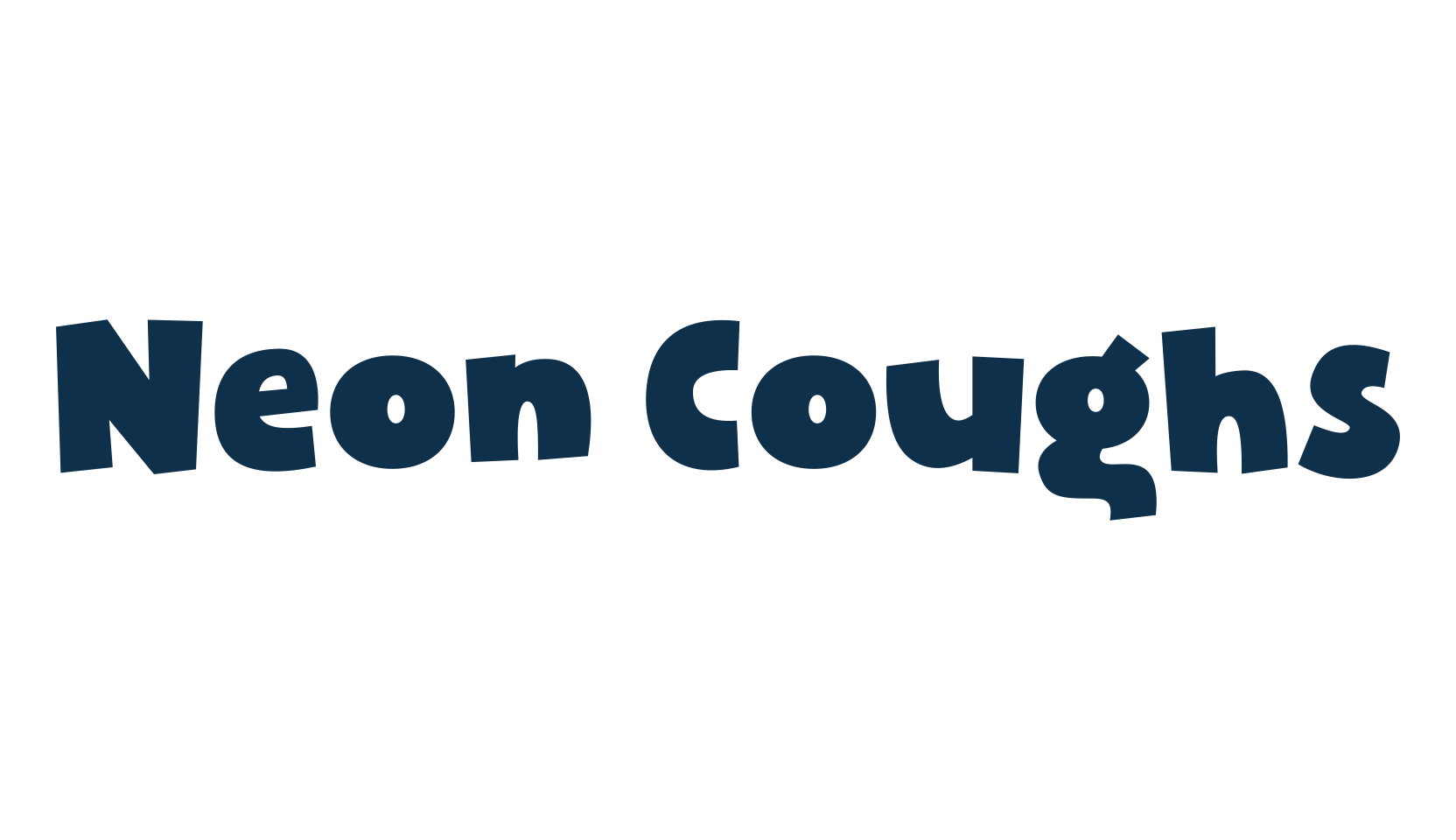 Neon Coughs, fancy cartoon decorative font preview