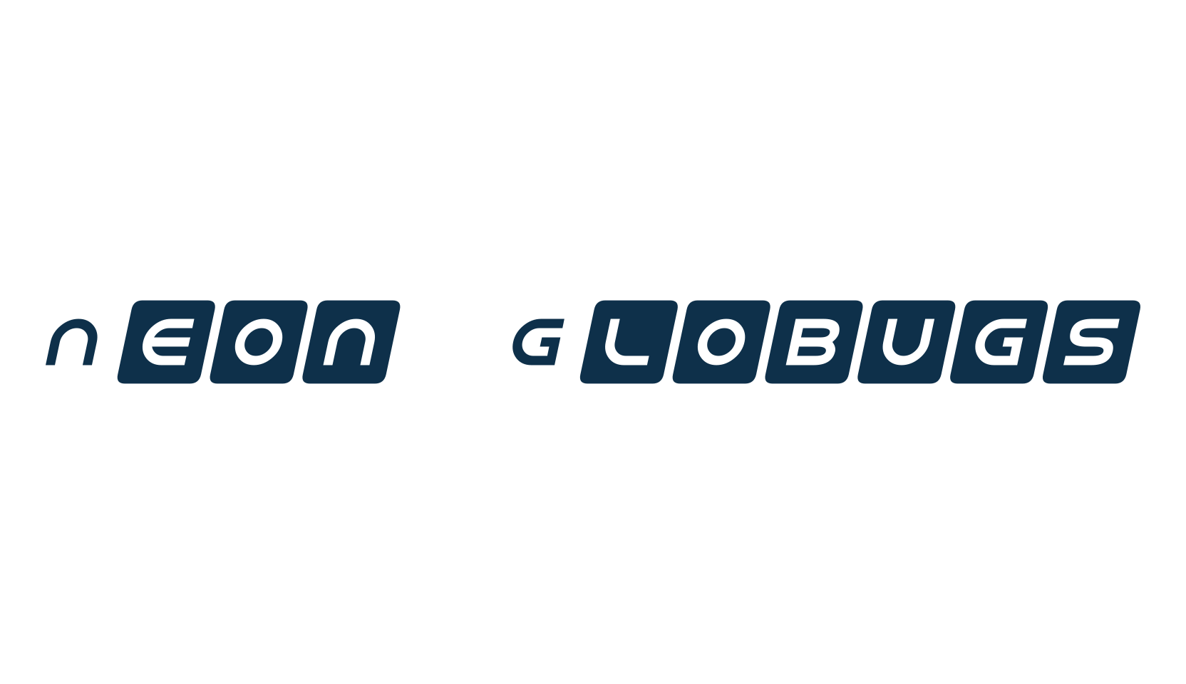 Neon Globugs, techno sci-fi font preview