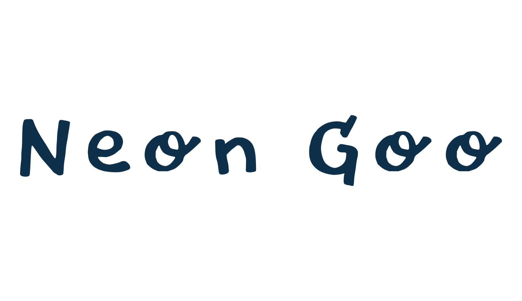 Neon Goo, fancy decorative font preview