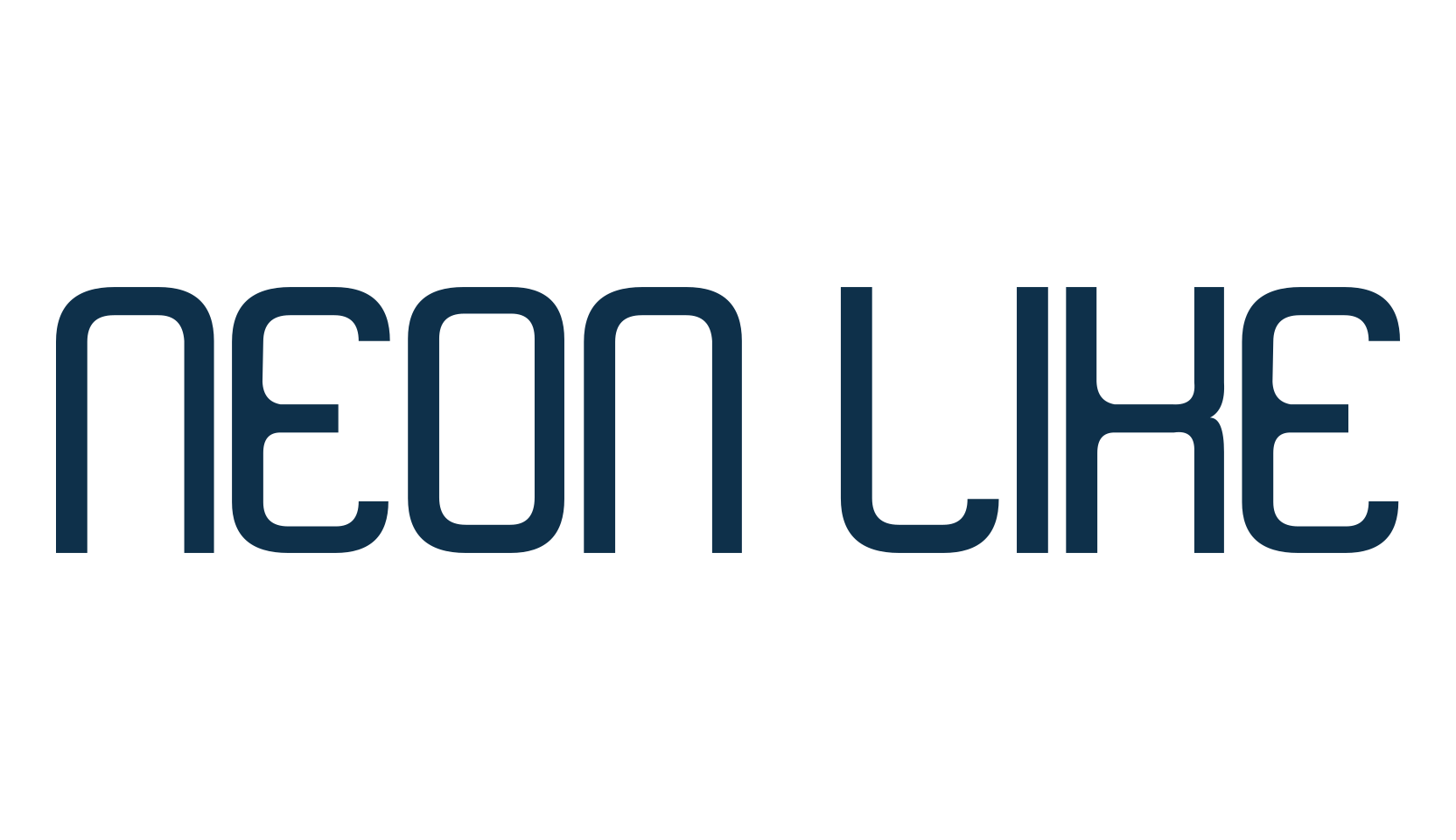 Neon Like, various font preview