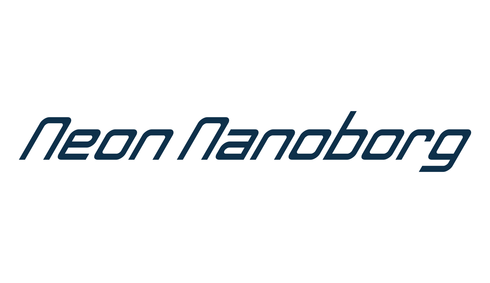 Neon Nanoborg, basic sans serif font preview