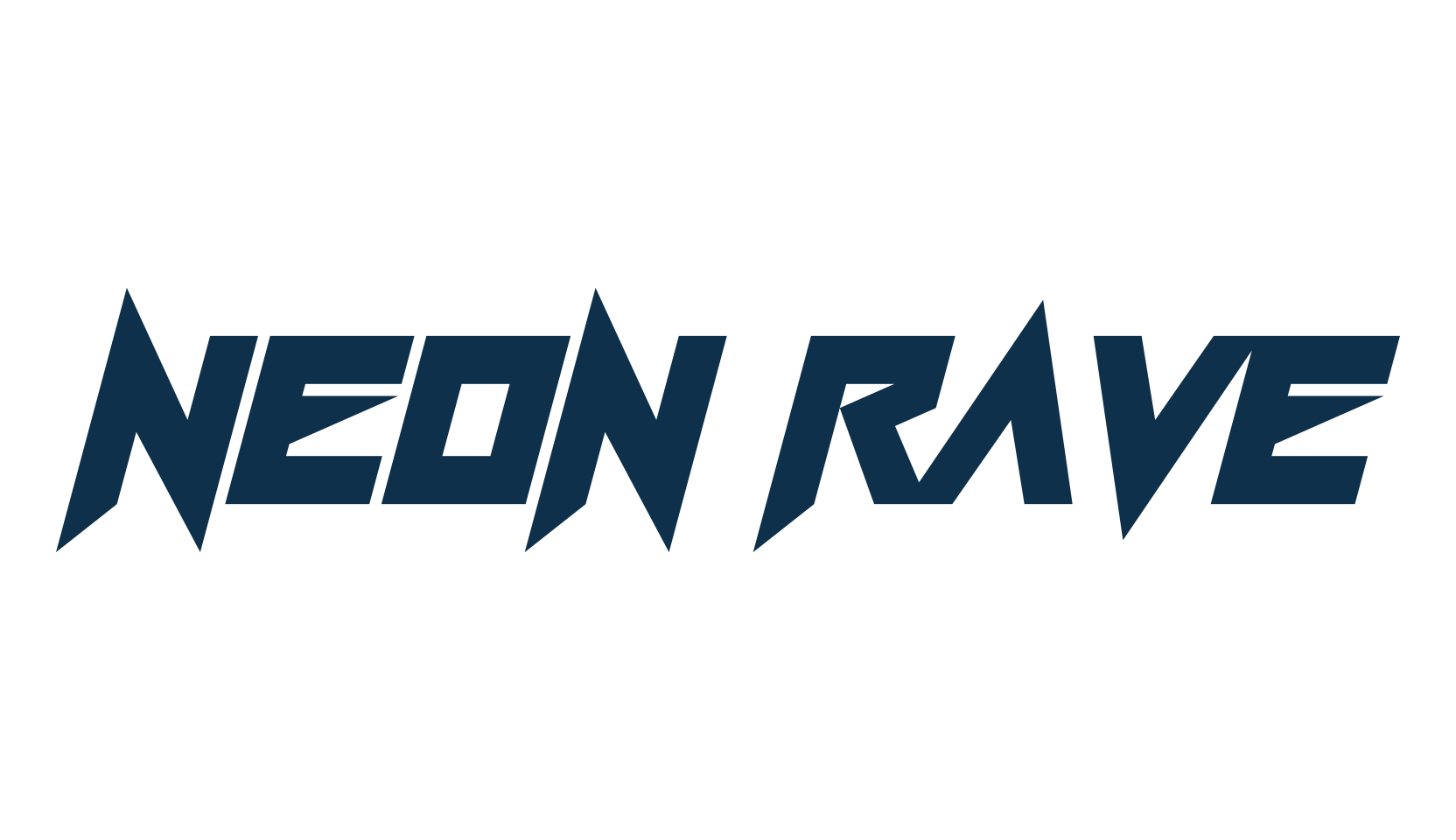 Neon Rave, sci-fi font preview