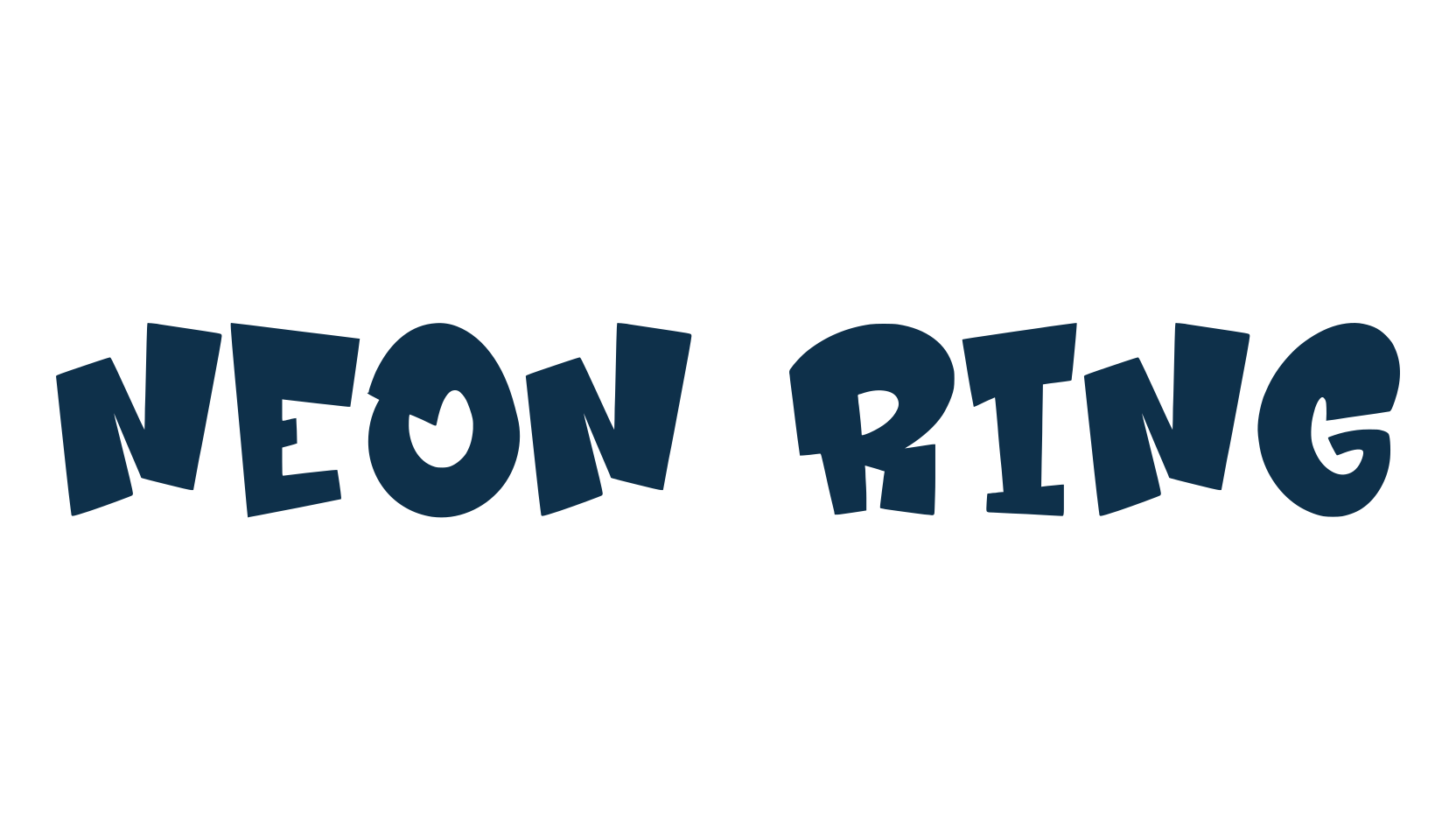 Neon Ring, script graffiti fancy decorative calligraphy font preview