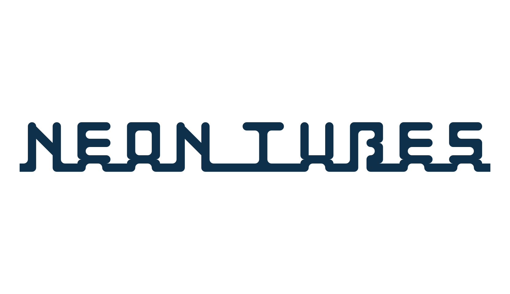 Neon Tubes, sci-fi font preview