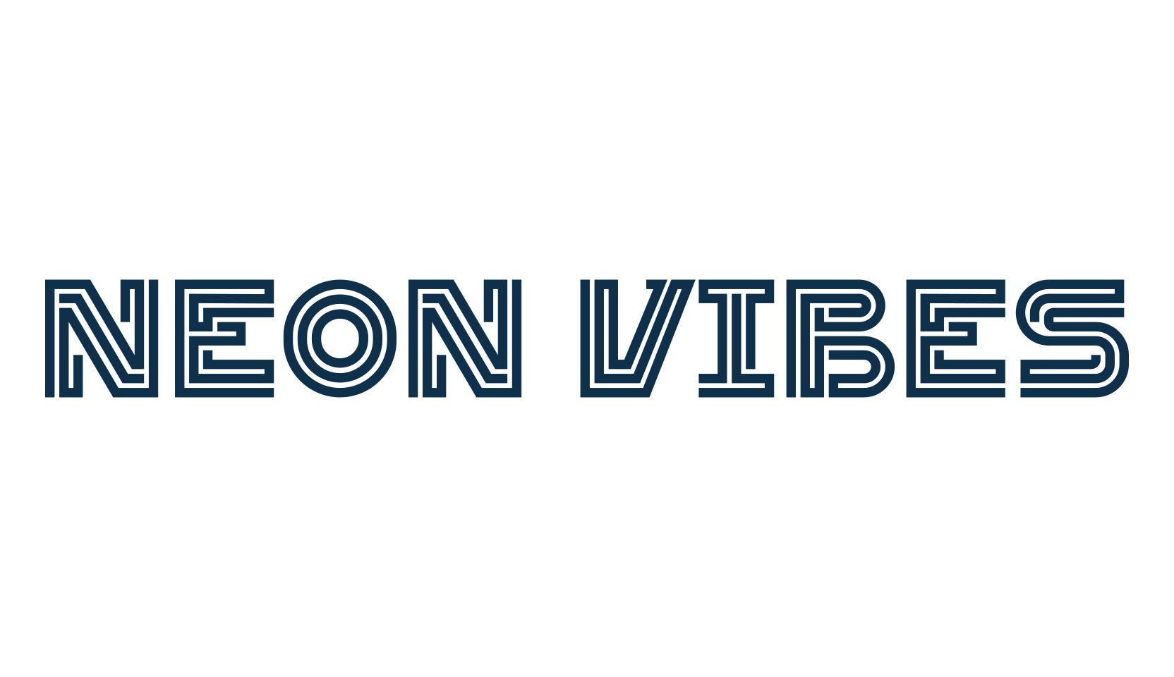 Neon Vibes, sci-fi font preview