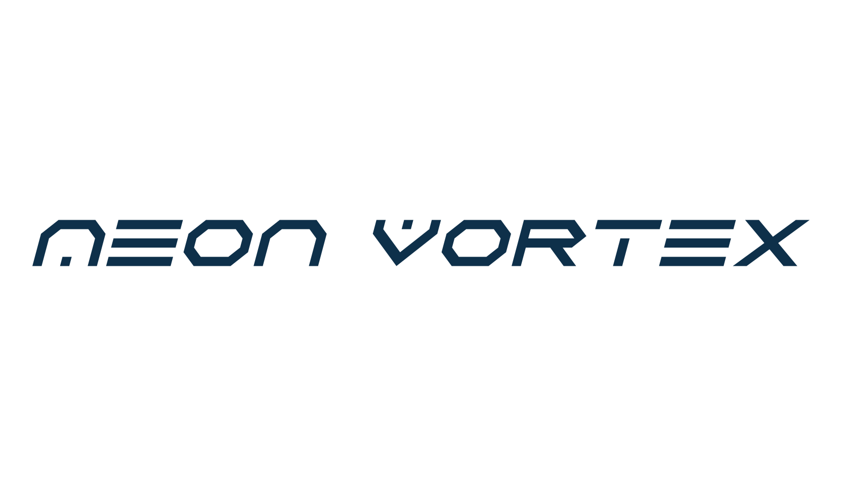 Neon Vortex, techno sci-fi font preview