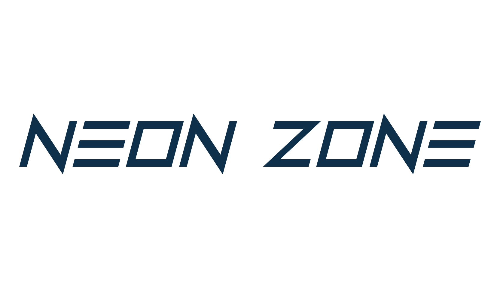 Neon Zone, sci-fi font preview
