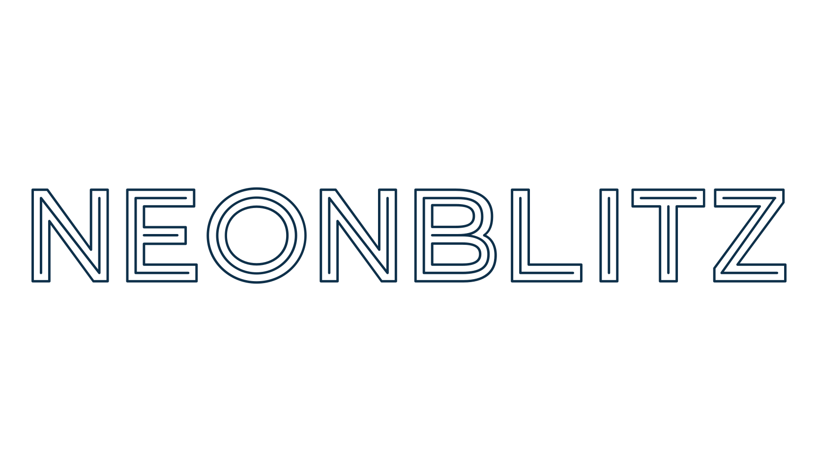Neonblitz, fancy retro decorative font preview