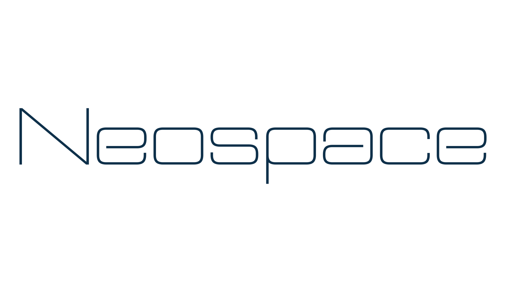 Neospace, techno sci-fi font preview