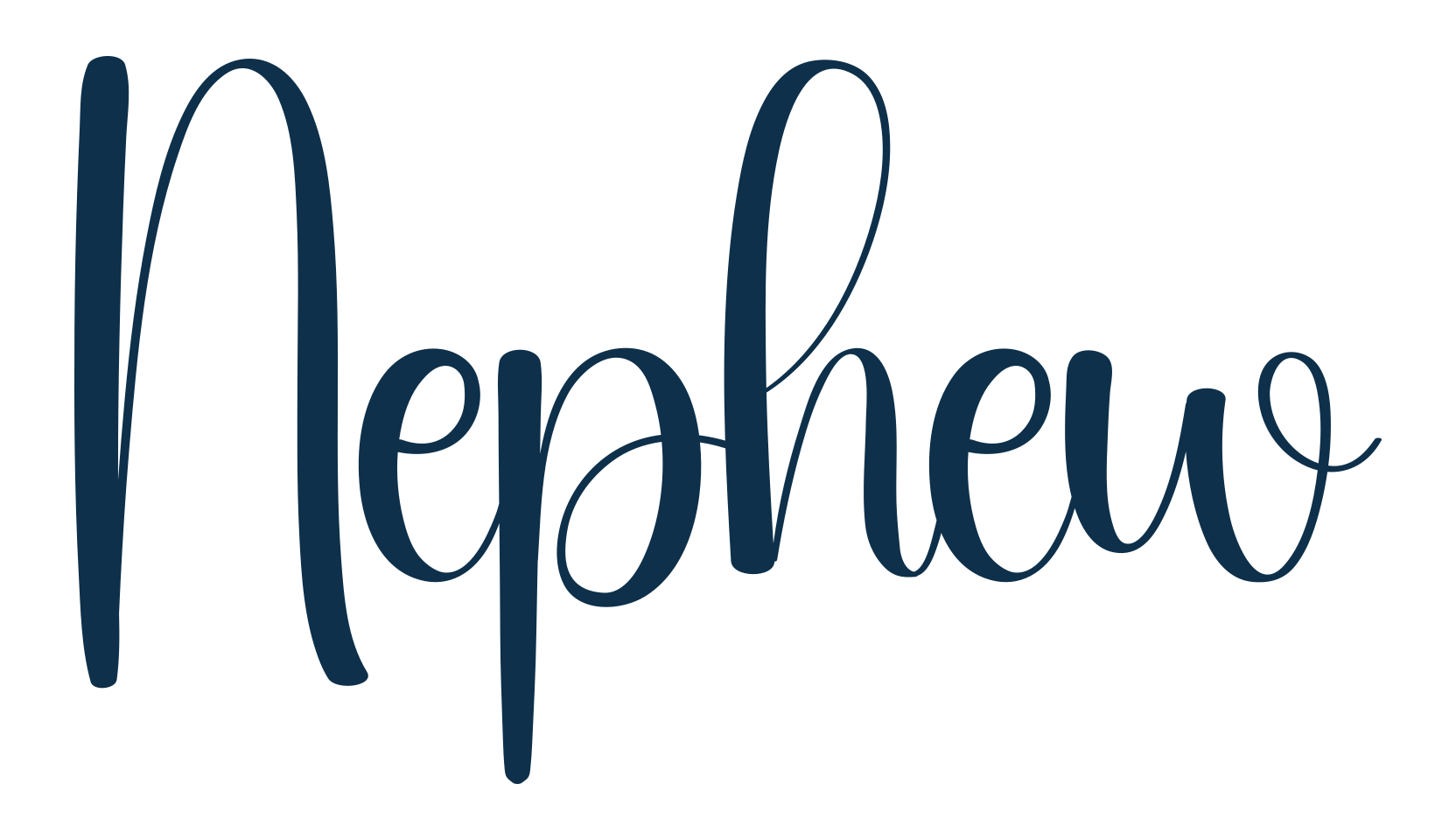 Nephew, fancy decorative font preview