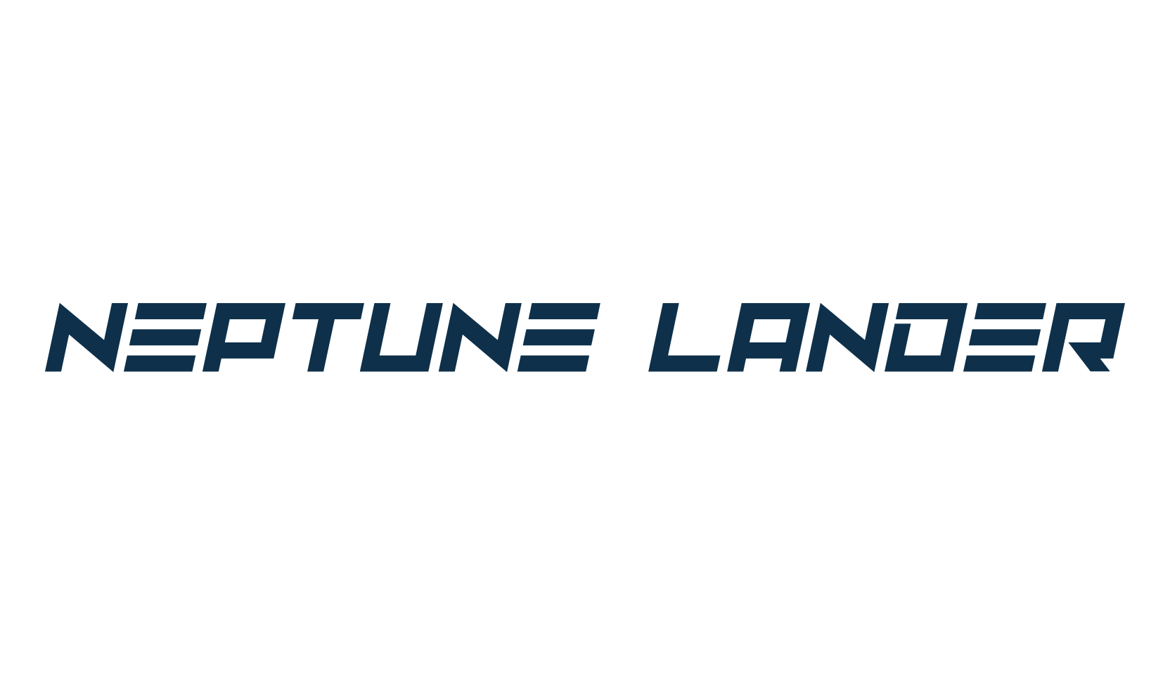 Neptune Lander, sci-fi font preview