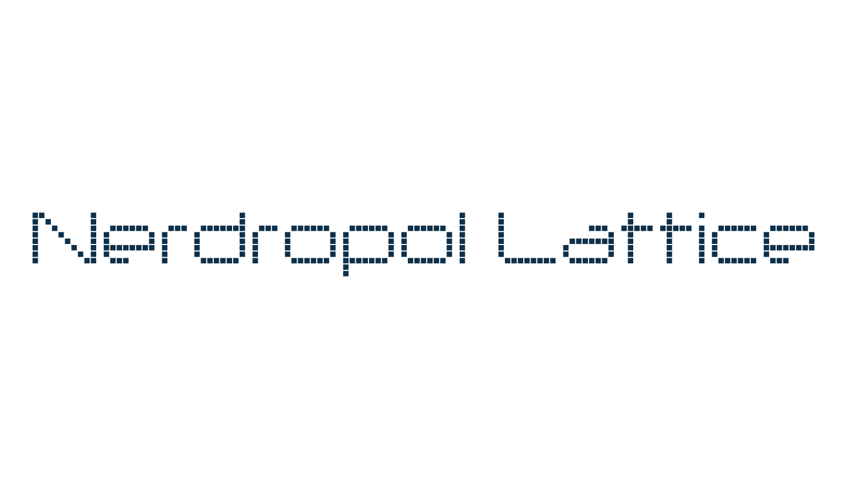 Nerdropol Lattice, lcd font preview