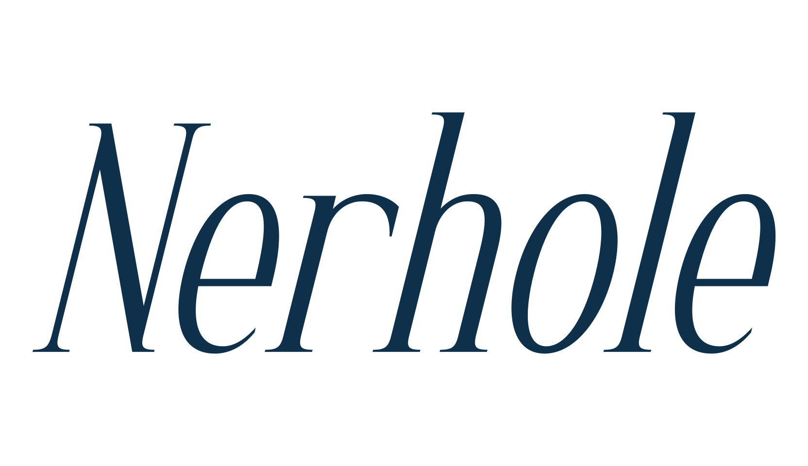 Nerhole, serif font preview