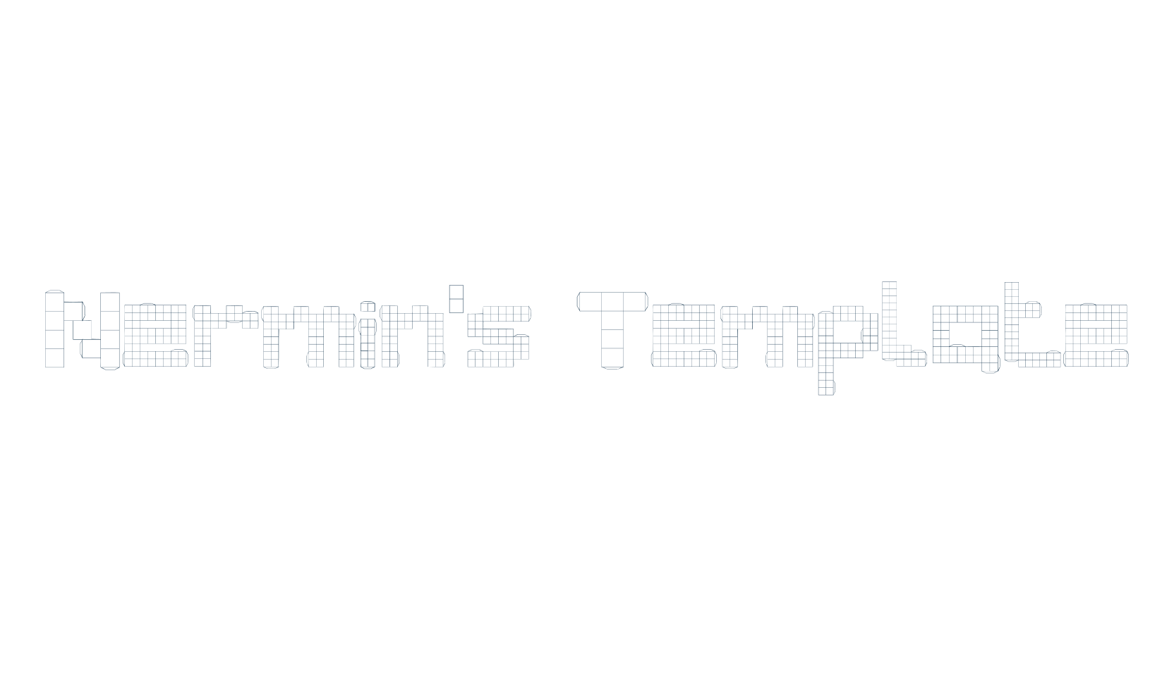 Nermin's Template, square font preview