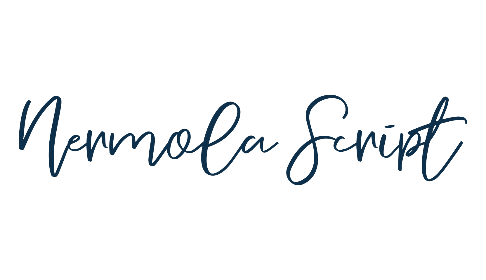 Nermola Script, script handwritten fancy decorative calligraphy font preview