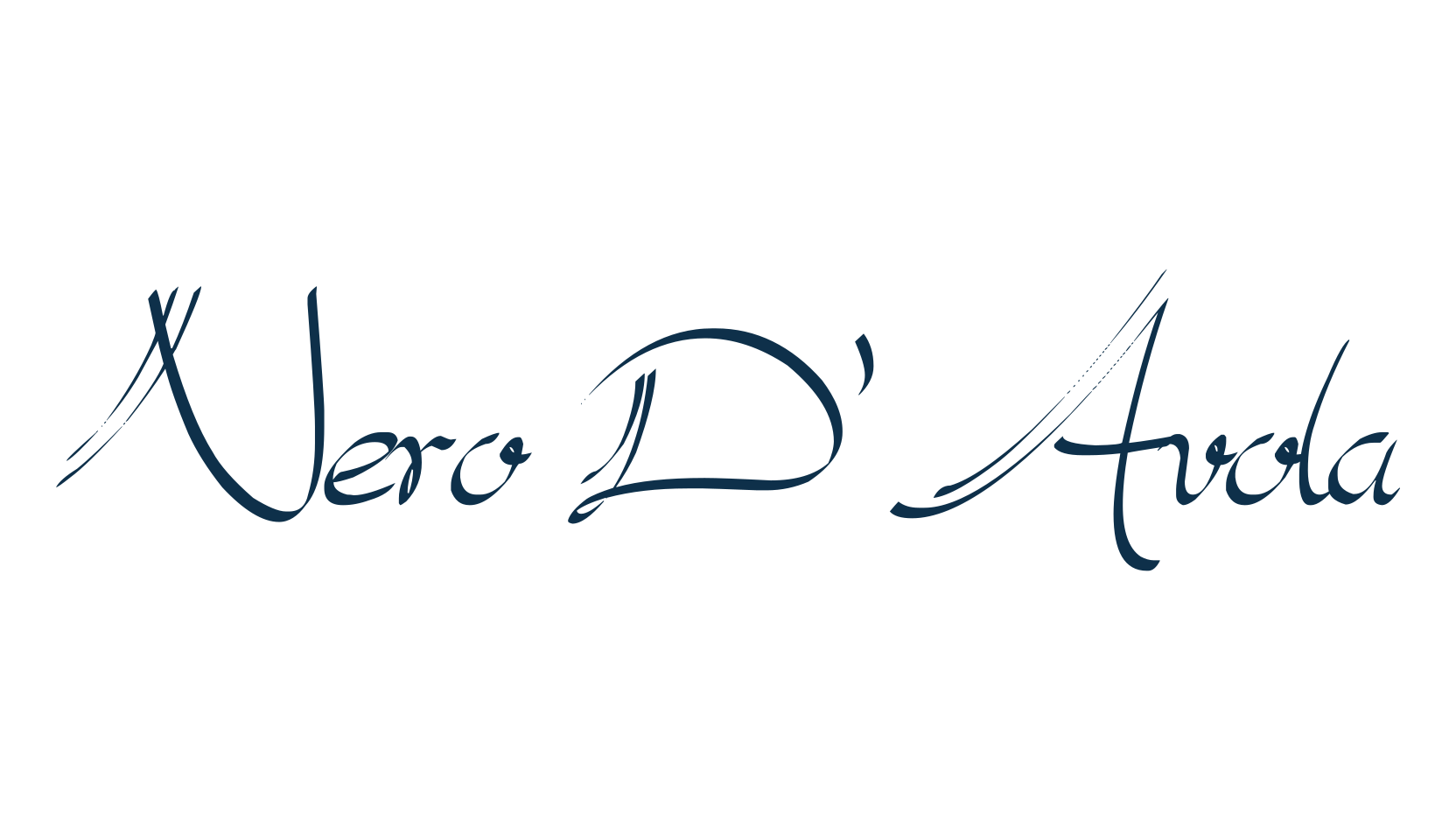 Nero D'Avola, calligraphy font preview