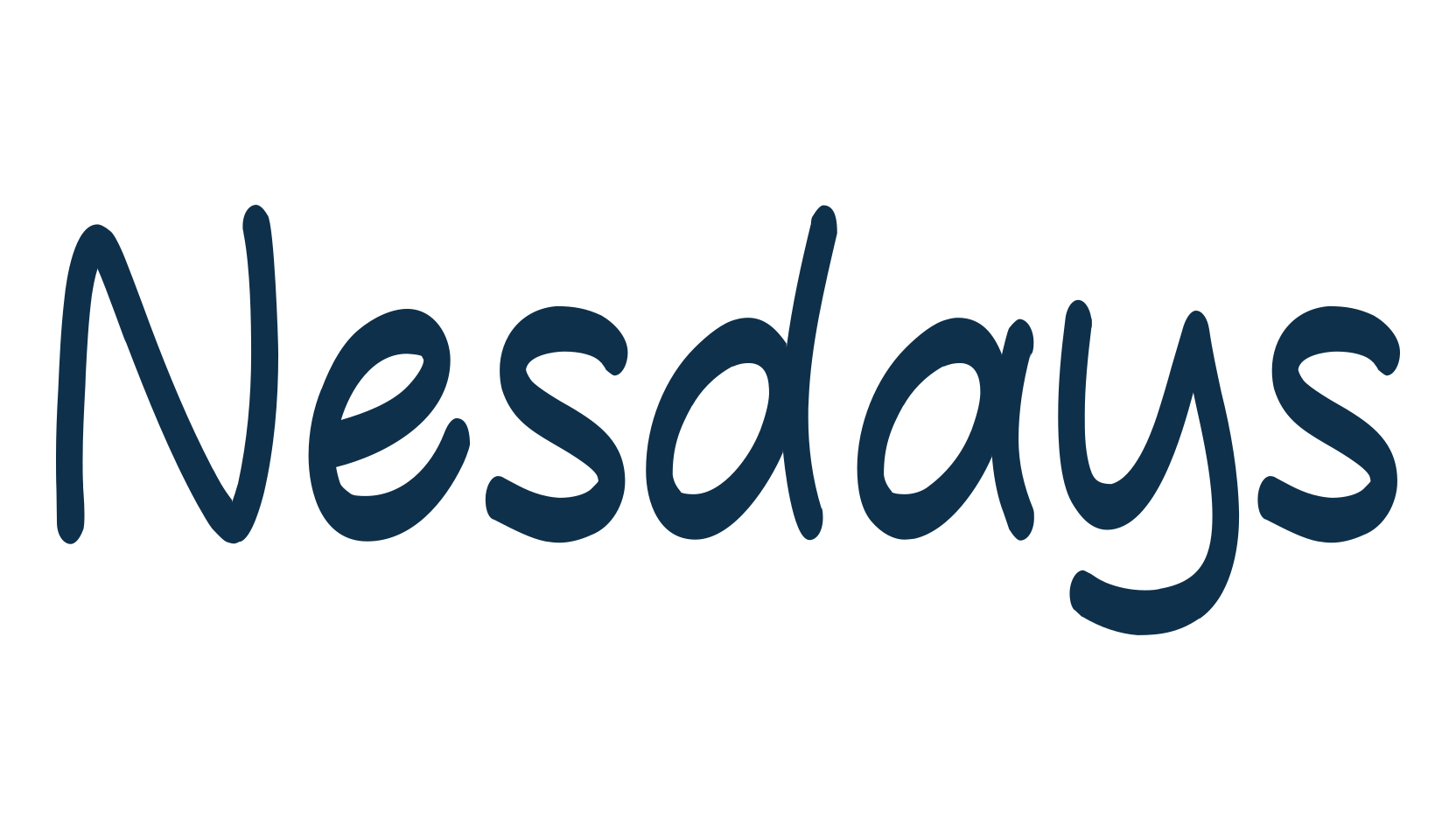Nesdays, script handwritten fancy decorative calligraphy font preview