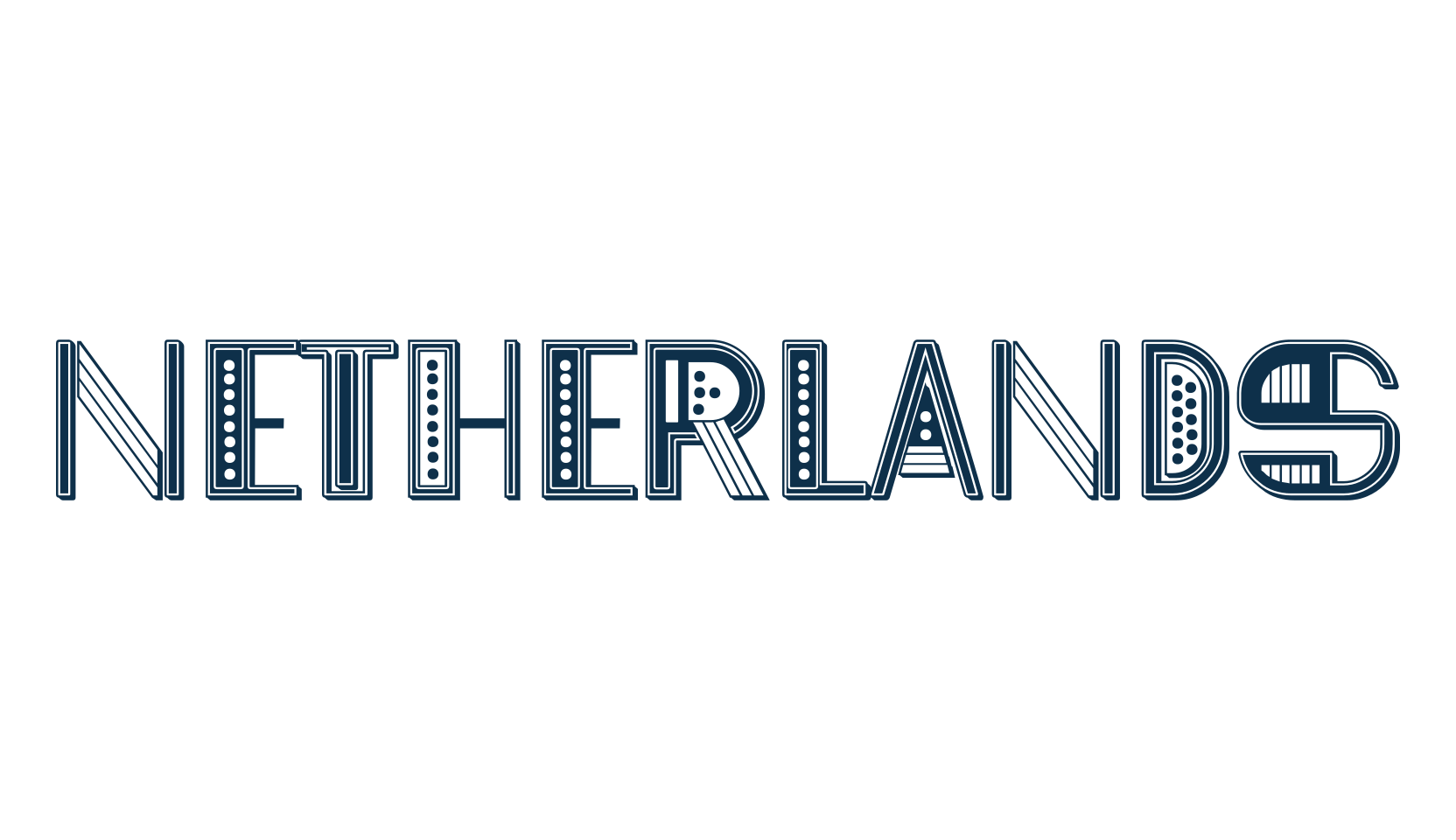 Netherlands, decorative font preview