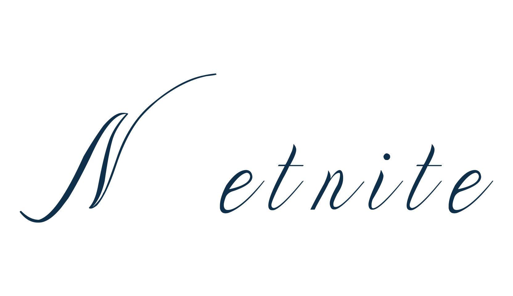 Netnite, script calligraphy fancy decorative font preview