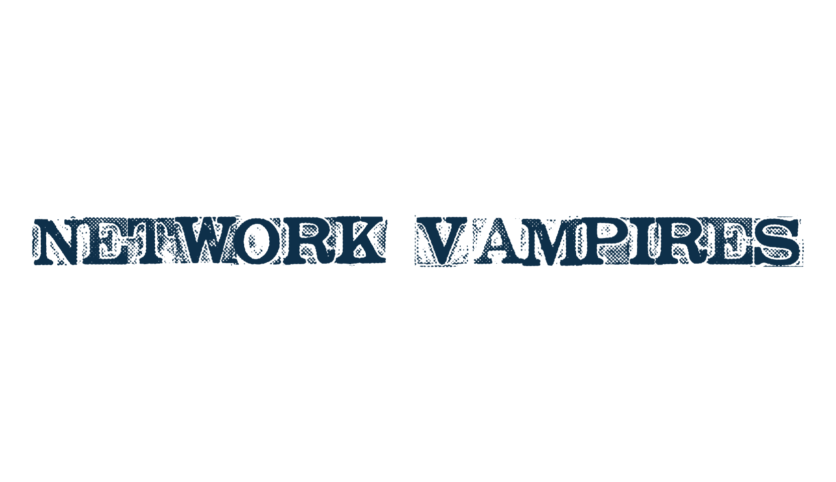 Network Vampires, distorted font preview