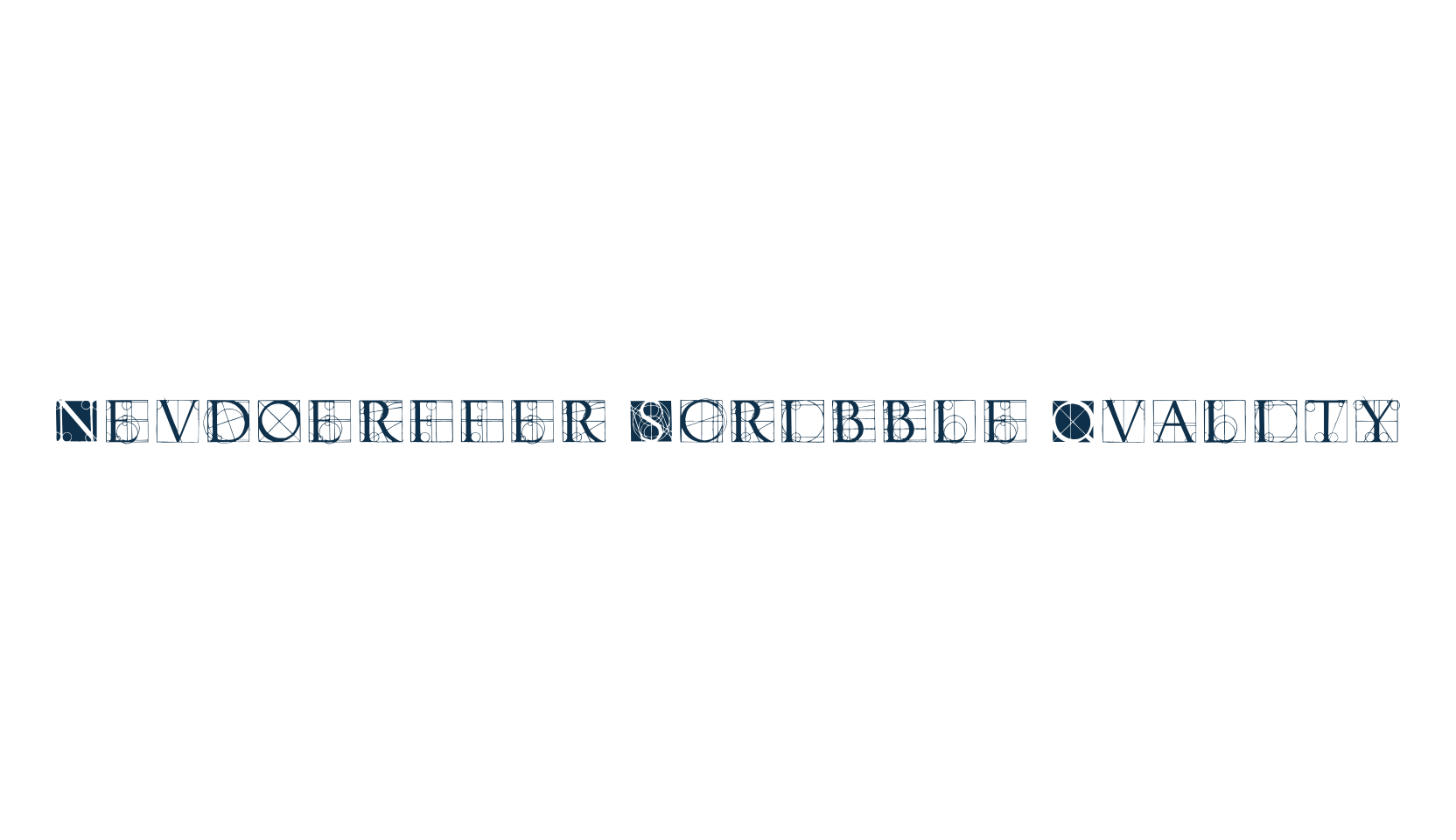 Neudoerffer Scribble Quality, grid font preview