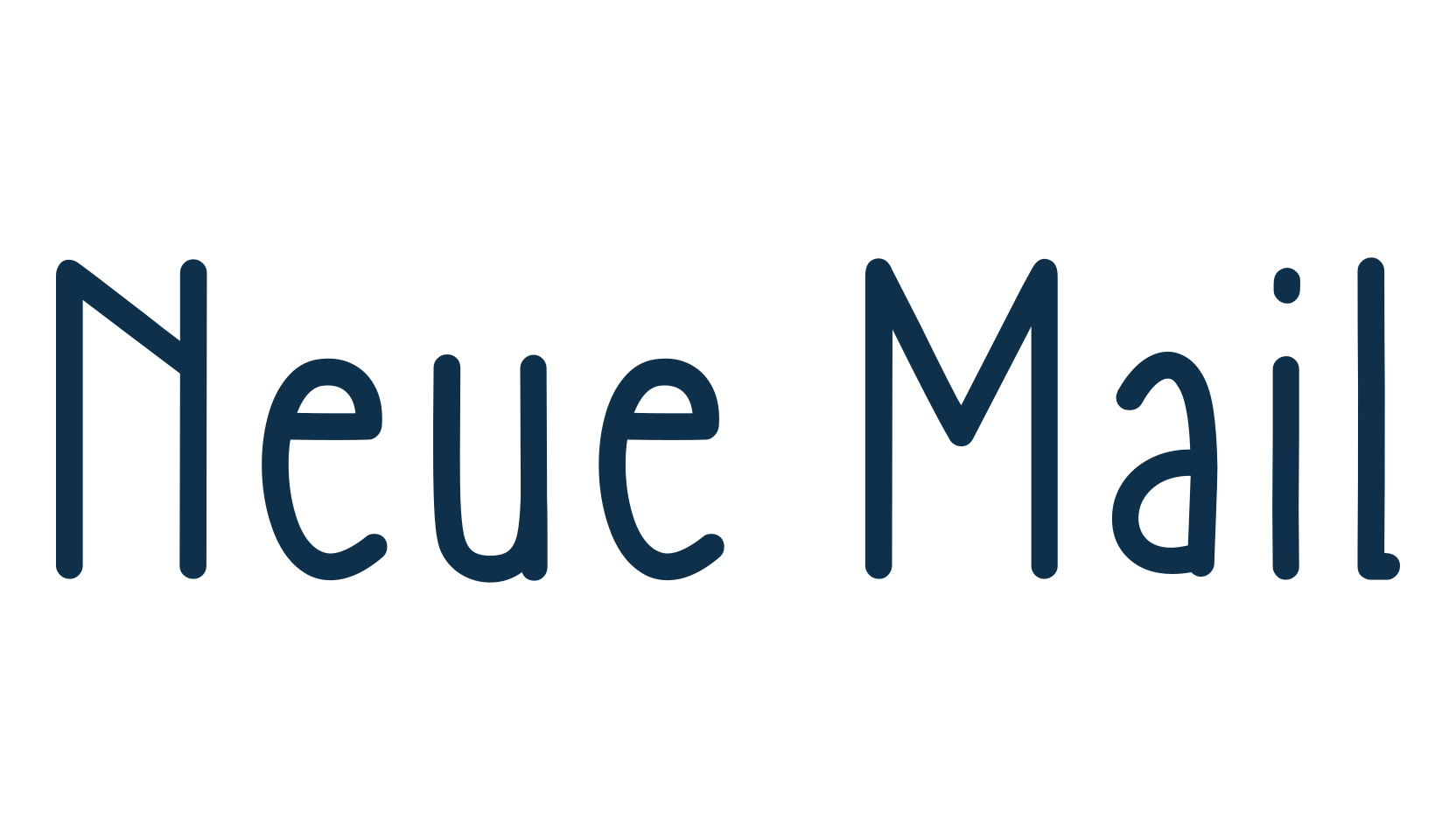 Neue Mail, fancy various decorative font preview